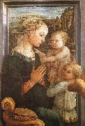 Fra Filippo Lippi Madonna and Child with Two Angels USA oil painting reproduction